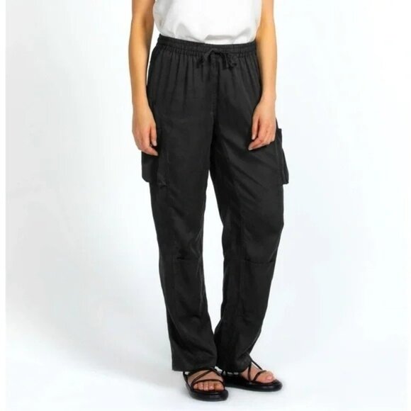 Johnny Was Cargo Pants Leeshie Workwear Black Size XS Boho - Picture 3 of 9